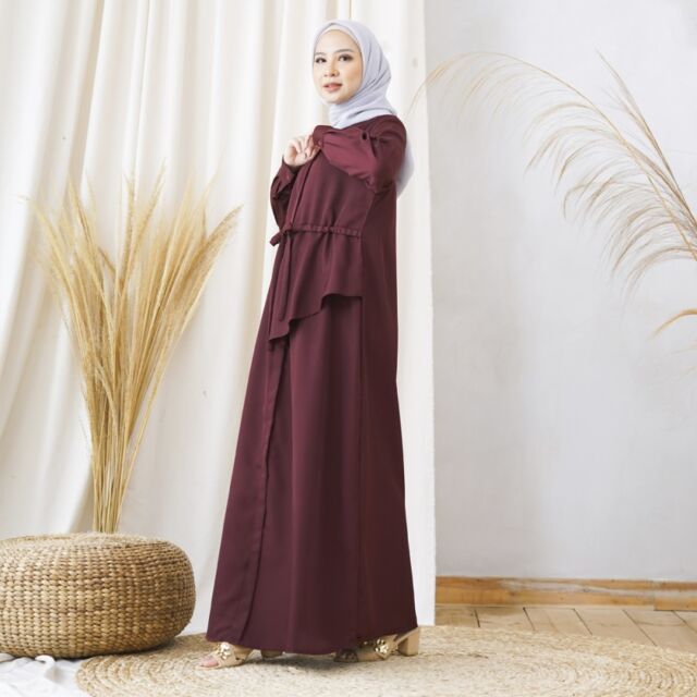 jilbab untuk baju maroon