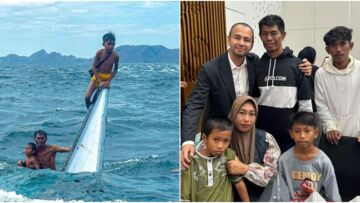 Foto Nelayan dan 2 Anaknya yang Terombang-ambing di Laut Viral, Raffi Ahmad Siap Belikan Perahu Baru