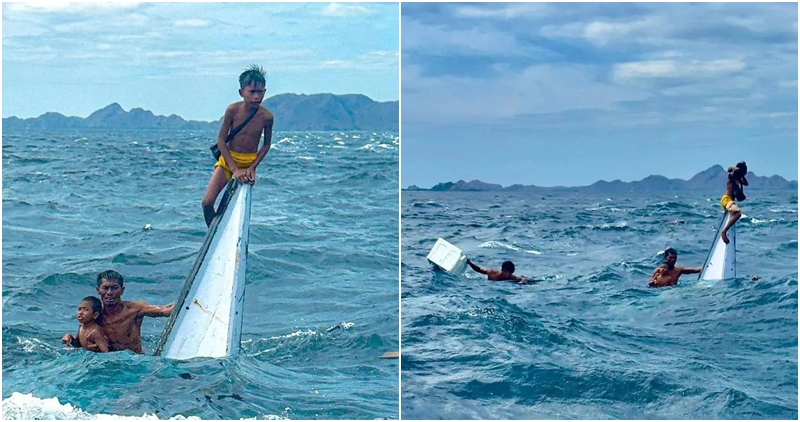 Foto Nelayan dan 2 Anaknya yang Terombang-ambing di Laut Viral, Raffi Ahmad Siap Belikan Perahu Baru