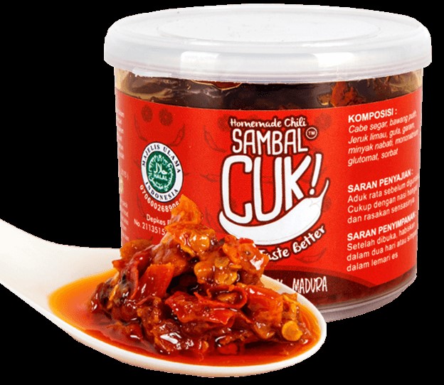 buah tangan khas surabaya - sambal cuk korek bebek madura