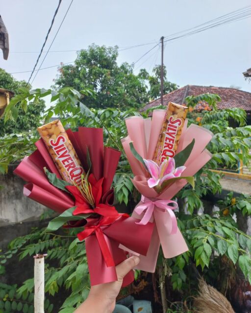 Buket snack mini isi cokelat