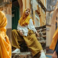 9 Warna Jilbab yang Cocok untuk Baju Kuning Mustard