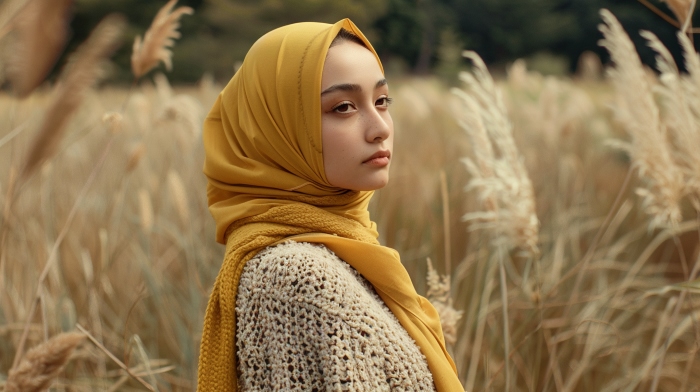 9 Warna Jilbab yang Cocok untuk Baju Kuning Mustard