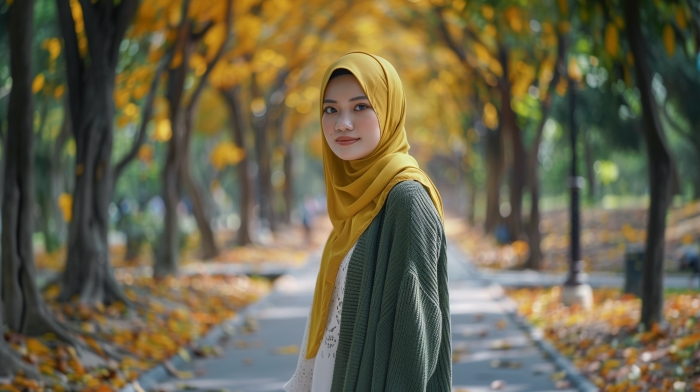 9 Warna Jilbab yang Cocok untuk Baju Kuning Mustard