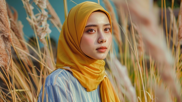 9 Warna Jilbab yang Cocok untuk Baju Kuning Mustard