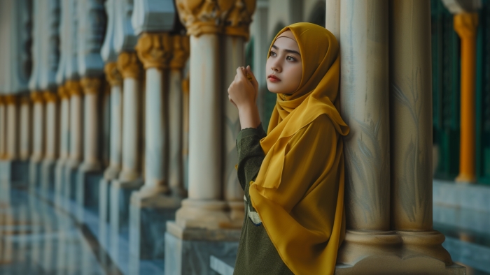 9 Warna Jilbab yang Cocok untuk Baju Kuning Mustard