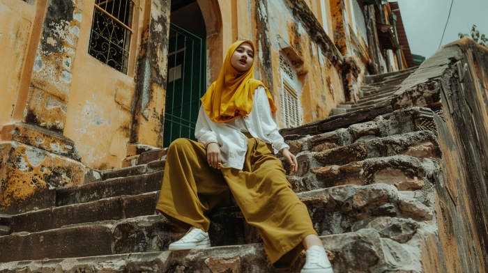 9 Warna Jilbab yang Cocok untuk Baju Kuning Mustard