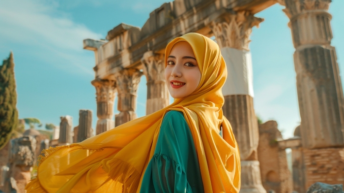 9 Warna Jilbab yang Cocok untuk Baju Kuning Mustard