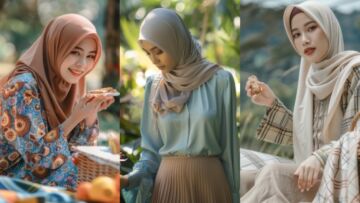 10 Ide Outfit Piknik ke Taman untuk Hijaber, Nyaman Buat Refreshing