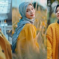 9 Warna Jilbab yang Cocok untuk Baju Kuning Mustard