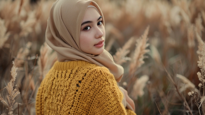 9 Warna Jilbab yang Cocok untuk Baju Kuning Mustard