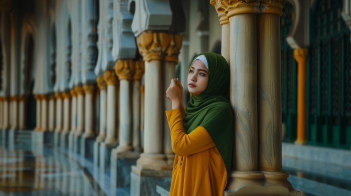 9 Warna Jilbab yang Cocok untuk Baju Kuning Mustard