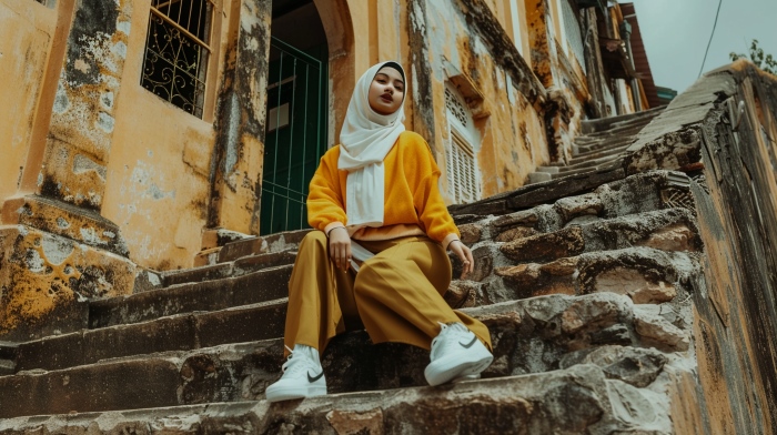 9 Warna Jilbab yang Cocok untuk Baju Kuning Mustard