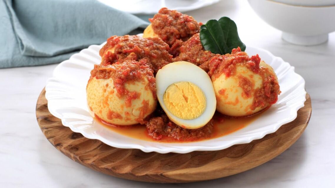 telur balado ide menu natal sederhana