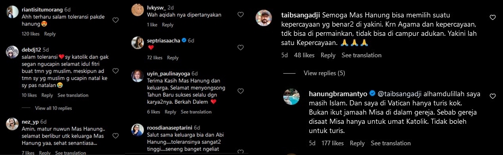 Liburan ke Roma, Hanung Bramantyo Ikut Rasakan Malam Natal. Unggahannya Picu Pro Kontra