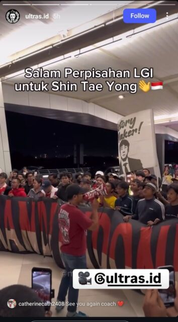 Pulang ke Korea, Fans Timnas Indonesia Temui Shin Tae-yong di Bandara